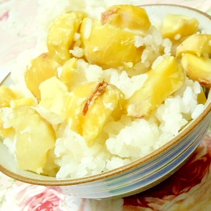 モッチリ香りよく❤塩麹ｄｅ栗ご飯❤